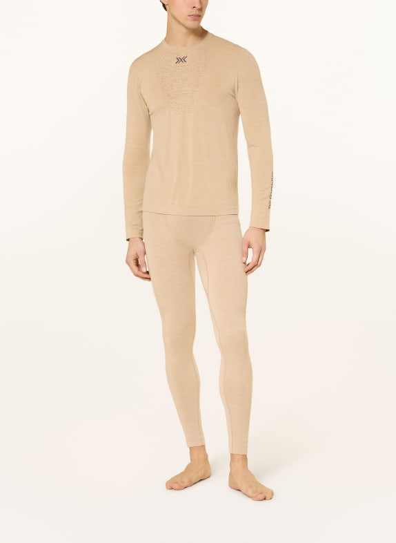 X-BIONIC Funktionsundertröja MIGHTYWOOL med merinoull BEIGE