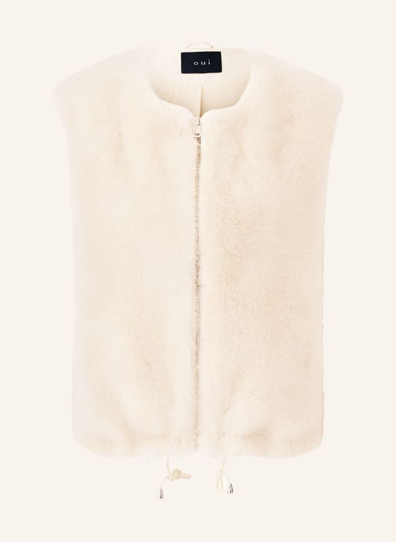 oui Kunstfell-Weste ECRU