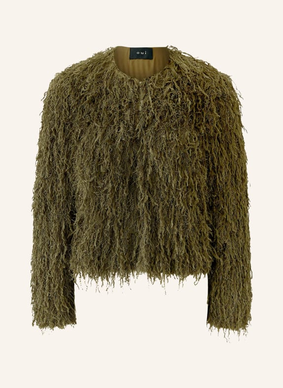 oui Kastenjacke DUNKELGRÜN