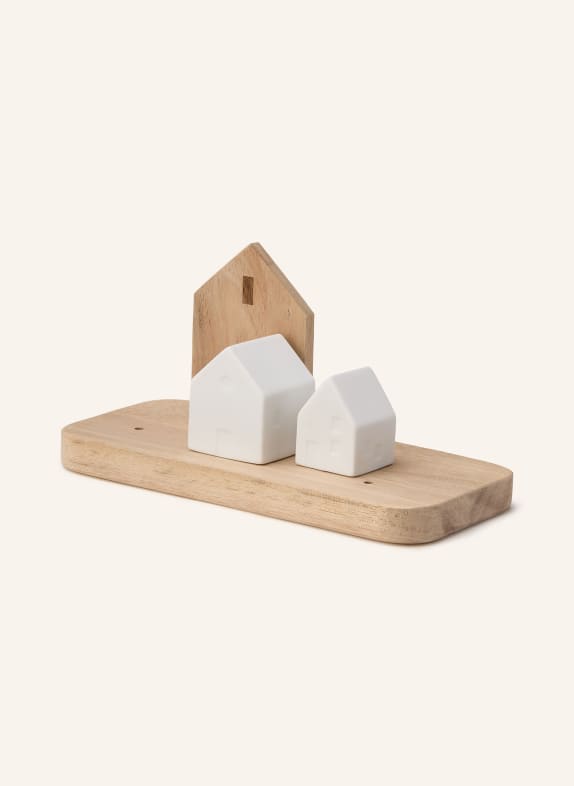 RÄDER Dekofigur WEIHNACHTSLANDSCHAFT WEISS / BRAUN