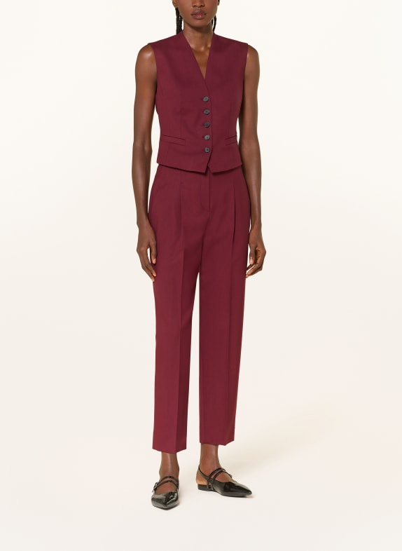 windsor. 7/8-broek DONKERROOD