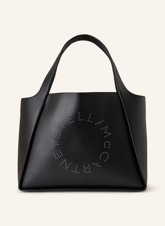 STELLA McCARTNEY Shopper mit Pouch SCHWARZ / SILBER