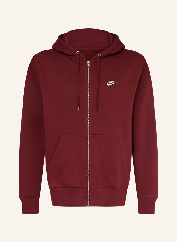 Nike Sweatjacke CLUB DUNKELROT