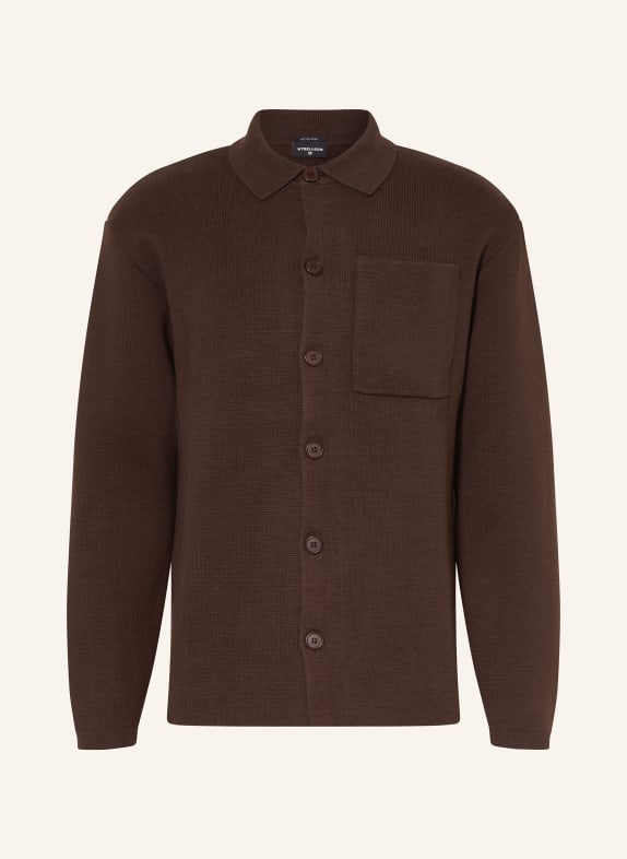 STRELLSON Strickjacke AIDEN DUNKELBRAUN