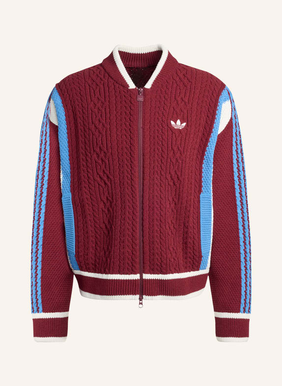adidas Originals Strickjacke WICONS DUNKELROT / HELLBLAU / WEISS