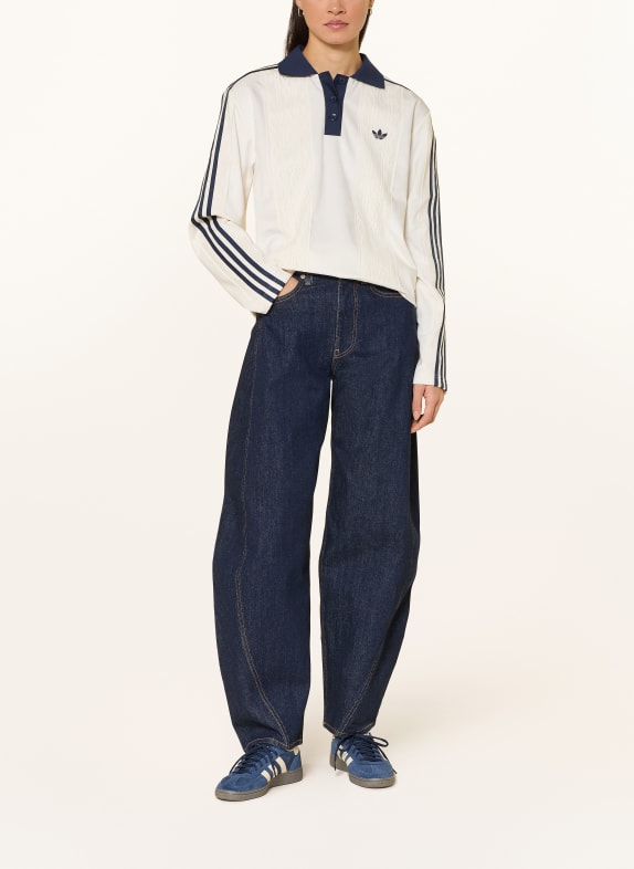adidas Originals Jersey poloshirt WINTERISED WIT / DONKERBLAUW