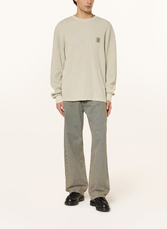carhartt WIP Longsleeve VISTA CRÈME / OLIJF