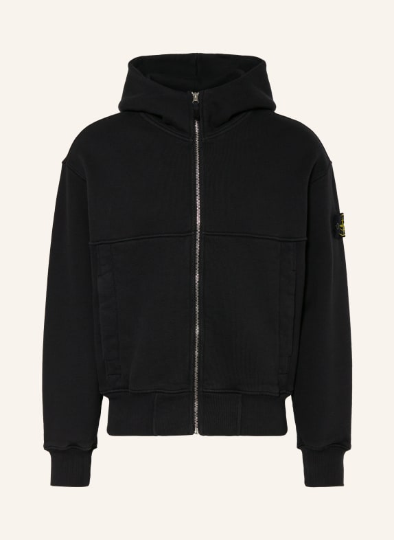 STONE ISLAND Sweatjacke SCHWARZ