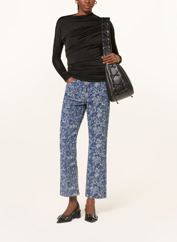 GANNI Longsleeve ZWART