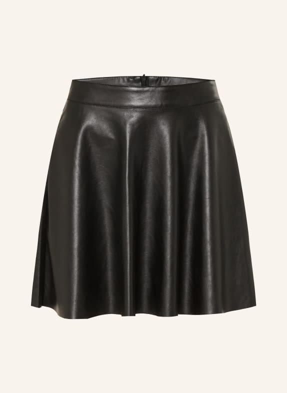 ONLY Rock in Lederoptik SCHWARZ