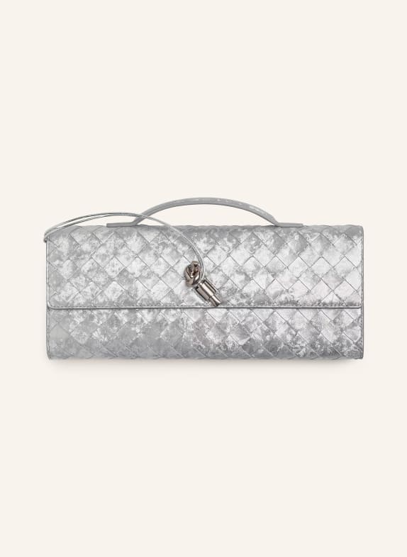 BOTTEGA VENETA Clutch ANDIAMO SILVER/SILVER