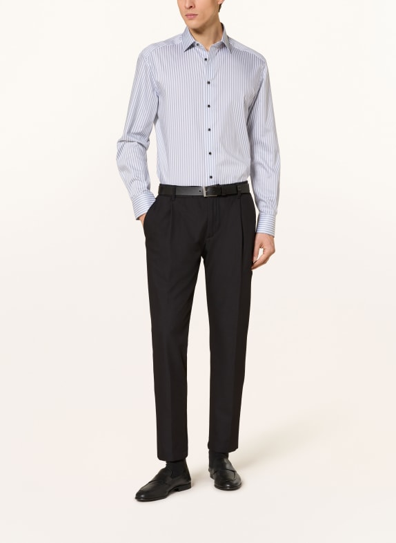 OLYMP Hemd Luxor comfort fit GRAU / WEISS