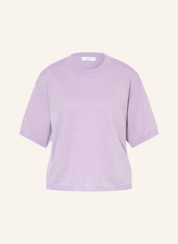 darling harbour Strickshirt aus Cashmere mit Glitzergarn LILAC