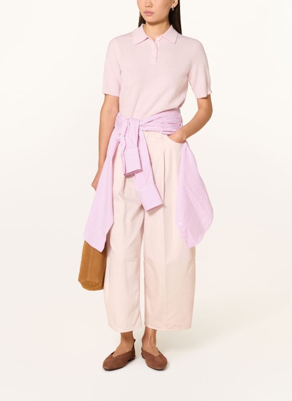 darling harbour Strick-Poloshirt aus Cashmere ROSE