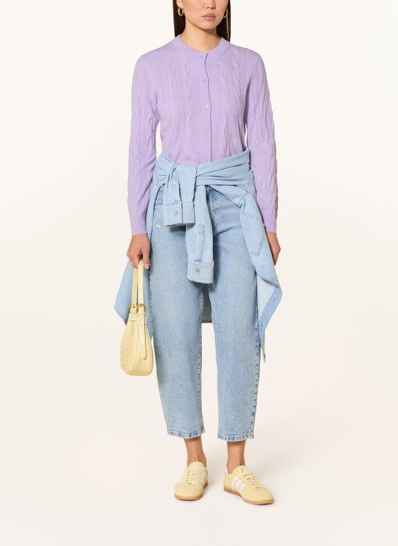 darling harbour Strickjacke aus Cashmere LILAC