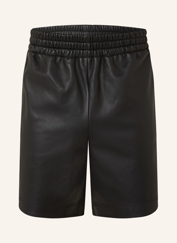 GUCCI leather shorts BLACK