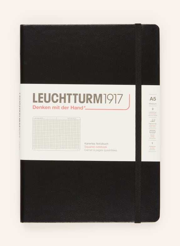 LEUCHTTURM Notizbuch SCHWARZ