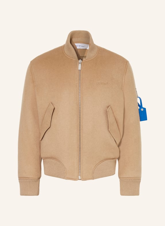Off-White cashmere jacket CAMEL / BEIGE