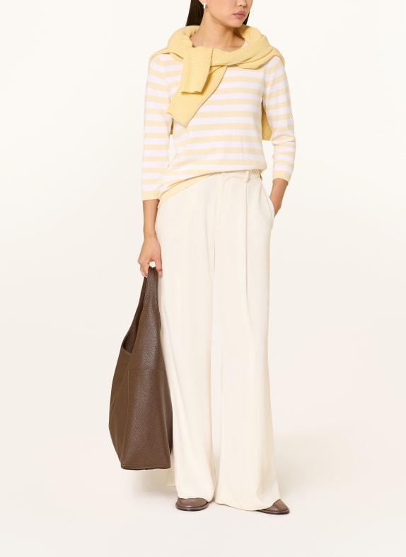 darling harbour Pullover yellow /white