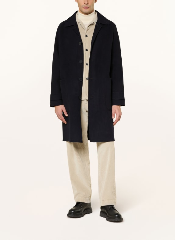 Officine Générale BRYCE wool coat DARK BLUE