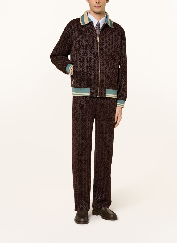 DRÔLE DE MONSIEUR joggingbroek MARRON FONCÉ