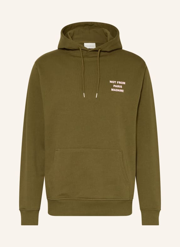 DRÔLE DE MONSIEUR Hoodie LE HOODIE SLOGAN KHAKI