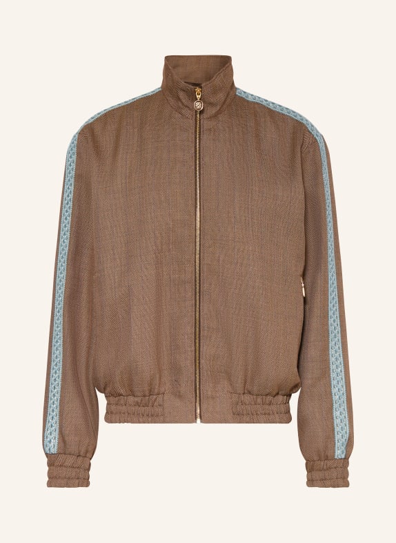 DRÔLE DE MONSIEUR Blouson mit Galonstreifen CAMEL / DUNKELBRAUN / HELLBLAU