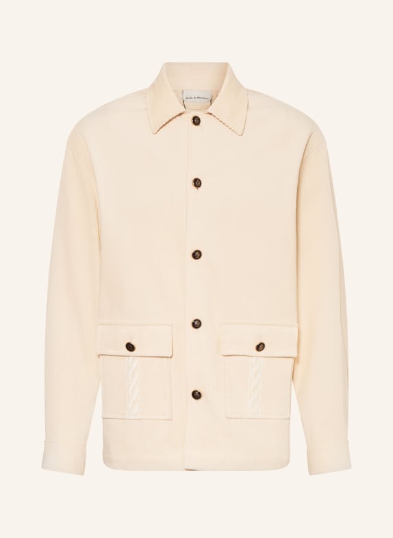 DRÔLE DE MONSIEUR Cord-Overjacket LA SURCHEMISE CORDUROY CREME
