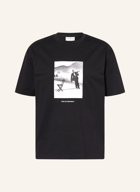 DRÔLE DE MONSIEUR T-Shirt LE T-SHIRT ICE SKATING WAITER SCHWARZ / WEISS