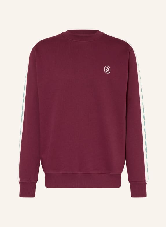 DRÔLE DE MONSIEUR Sweatshirt LE SWEATSHIRT TRESSES DUNKELROT / HELLROSA / GRÜN