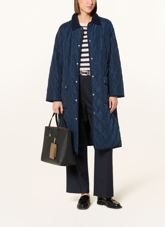 TOMMY HILFIGER Handtas SATCHEL met etui ZWART / KAKI