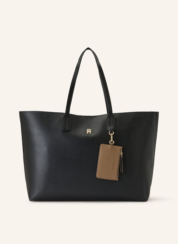 TOMMY HILFIGER Shopper mit Pouch SCHWARZ