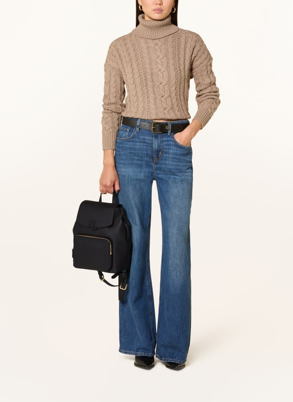 LAUREN RALPH LAUREN rugzak ZWART / GOUD