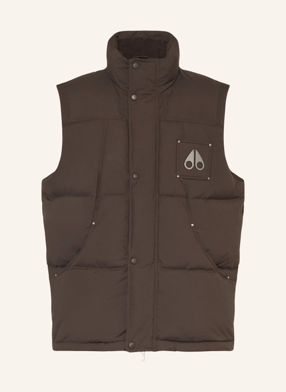 MOOSE KNUCKLES Daunenweste EVEREST DUNKELBRAUN
