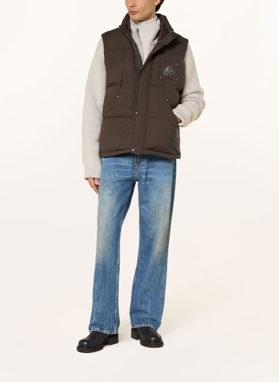 MOOSE KNUCKLES Donsvest EVEREST MARRON FONCÉ
