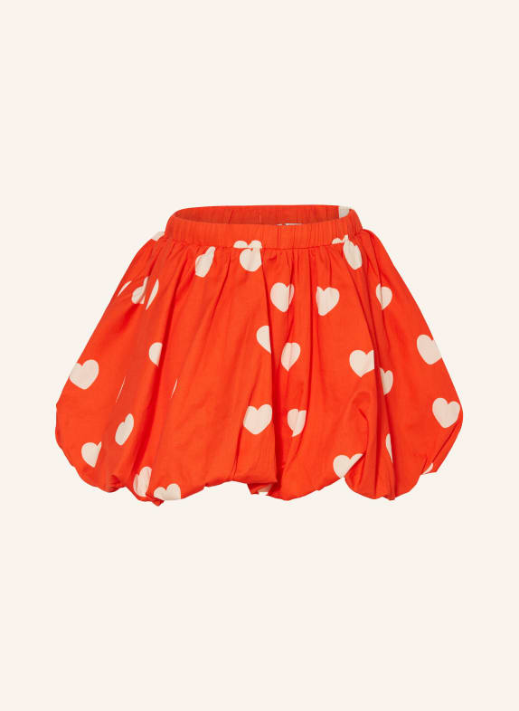 mini rodini jupe ROUGE / ÉCRU