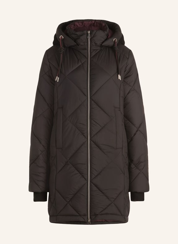 CARTOON Steppmantel mit abnhembarer Kapuze SCHWARZ