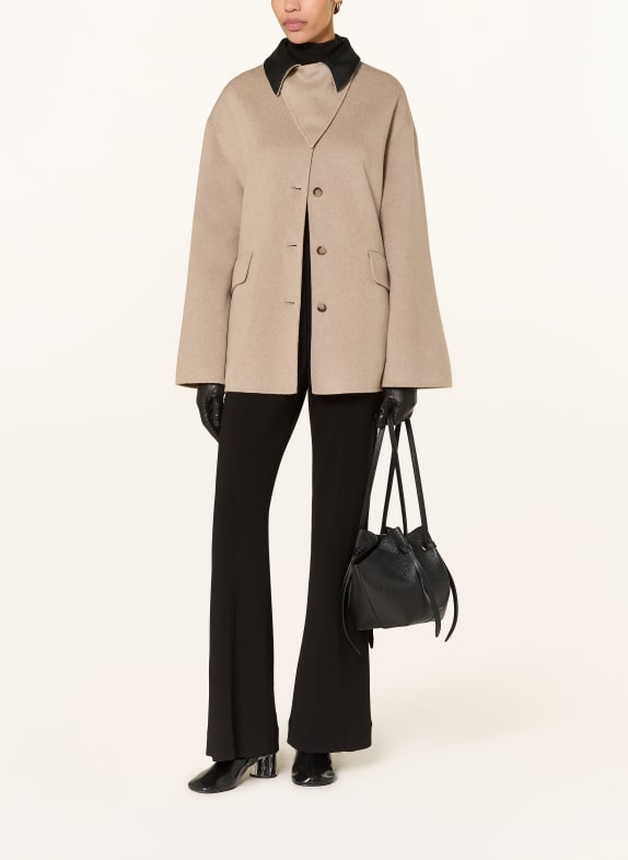 Nanushka Cabanmantel JADA HELLGRAU / SCHWARZ