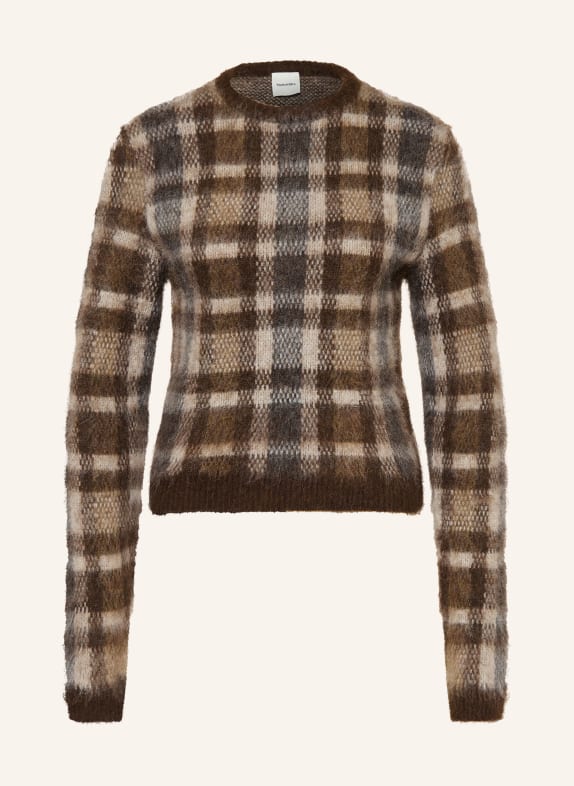 Nanushka Pullover FARICA DUNKELBRAUN / HELLBRAUN / DUNKELGRAU