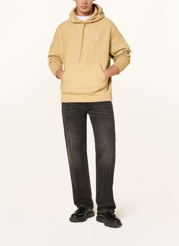 Calvin Klein Jeans hoodie CAMEL / WIT