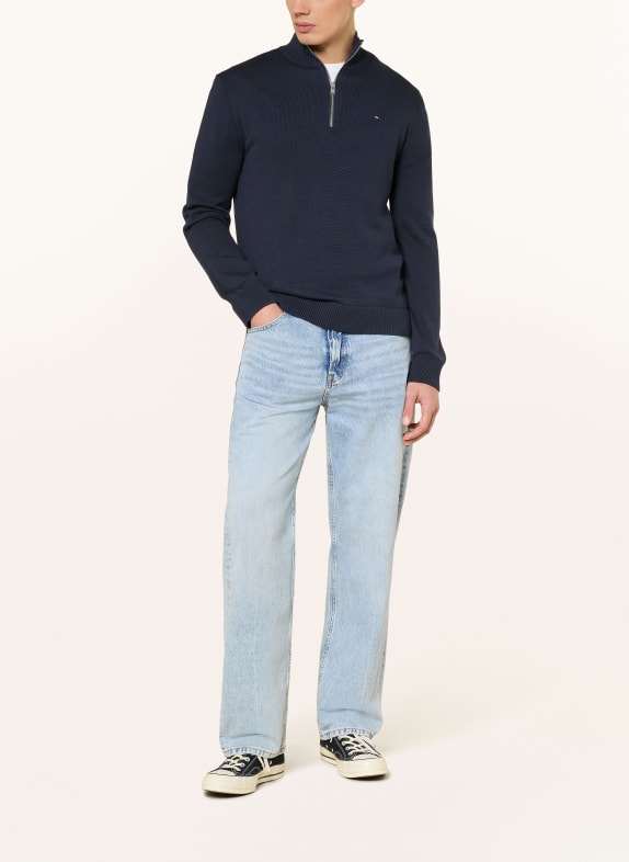 TOMMY JEANS Troyer DONKERBLAUW