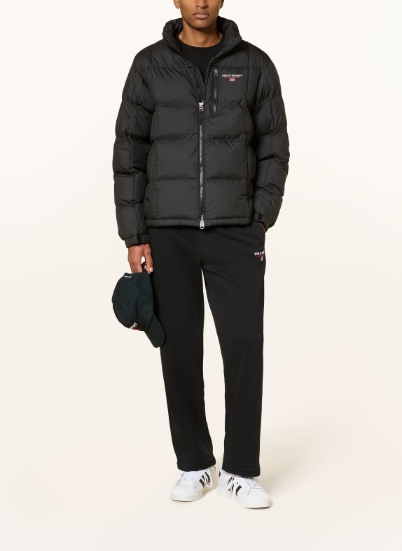 POLO SPORT RALPH LAUREN gewatteerde jas ZWART