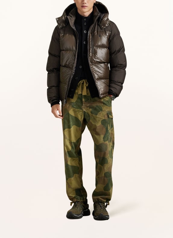 POLO RALPH LAUREN Daunenjacke GORHAM mit abnehmbarer Kapuze DUNKELBRAUN