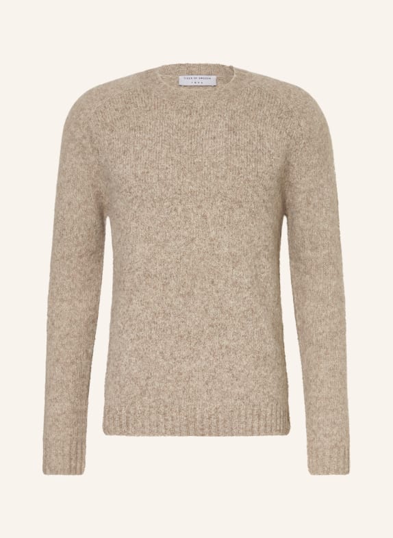 TIGER OF SWEDEN Pullover ADRYAN mit Alpaka und Merinowolle CAMEL