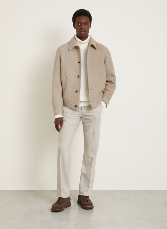 AGNONA Alpaka-Blouson BEIGE