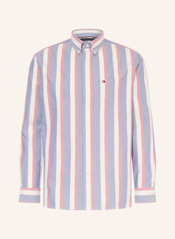 TOMMY HILFIGER Oxfordská košile Comfort Fit MODRÁ / ČERVENÁ / BÍLÁ
