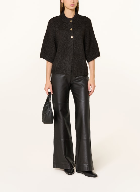 NEO NOIR BENUTA vest met 3/4-mouwen MARRON FONCÉ