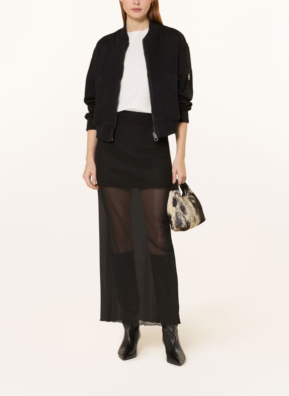 NEO NOIR Mesh rok MARLISE ZWART