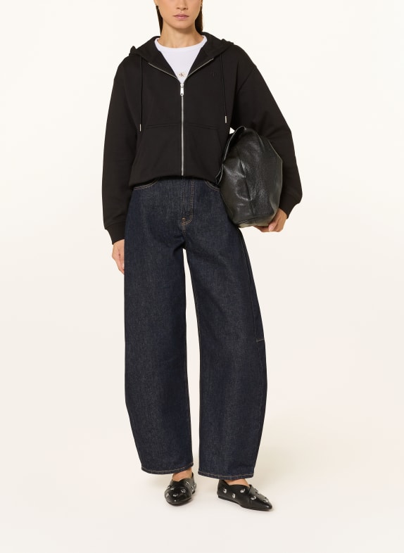 Calvin Klein Jeans sweatjack ZWART