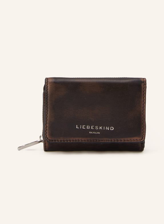 LIEBESKIND Portfel PABLITA CIEMNOBRĄZOWY / SREBRNY